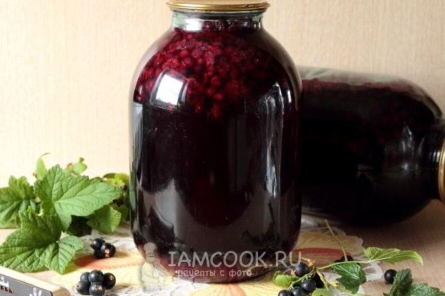 Рецепт компот из черной смородины на зиму