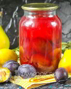 Компот из груш и слив на зиму