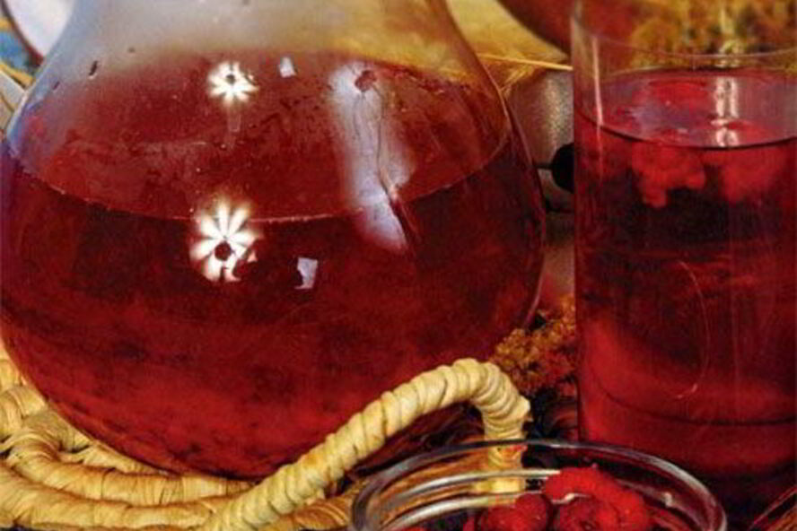 Рецепт компот из малины