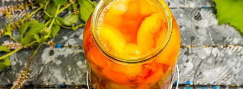 компот из персиков и винограда на зиму. Шаг 17