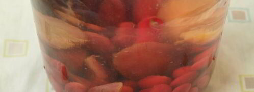 компот из слив и кизила. Шаг 4