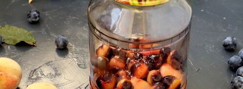 компот из терна и персиков на зиму. Шаг 5