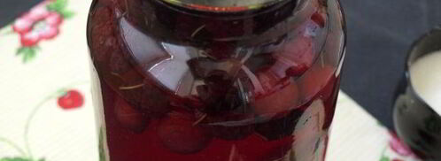 компот из вишни с шелковицей на зиму. Шаг 8