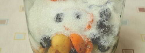 компот из яблок, абрикос и ежевики. Шаг 3