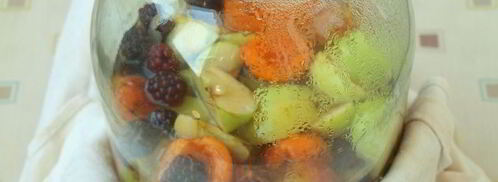 компот из яблок, абрикос и ежевики. Шаг 4