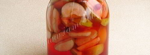 компот из яблок и кизила. Шаг 9