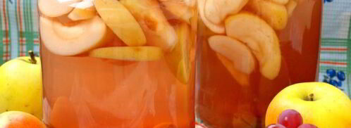 компот из яблок с виноградом на зиму. Шаг 5