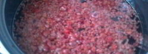 компот из замороженной малины. Шаг 2