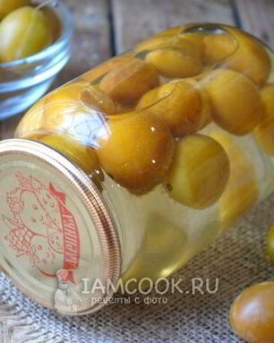 Компот из желтой сливы на зиму