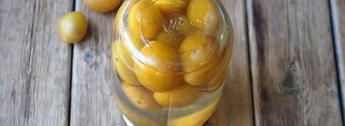 компот из желтой сливы на зиму. Шаг 14