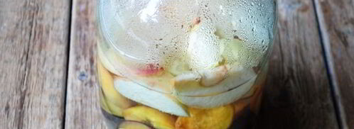 компот с яблоками, сливами и персиками на зиму. Шаг 10