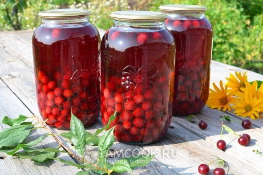 Рецепт концентрированный компот из вишни на зиму
