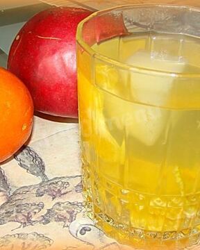 Мандариновый компот из мандарин и яблок на зиму