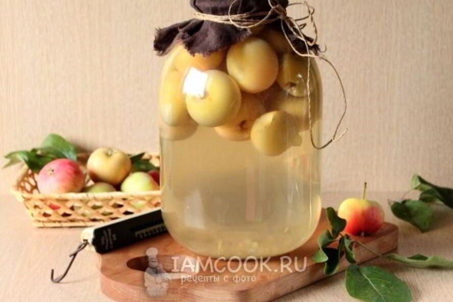 Рецепт яблочный компот на зиму