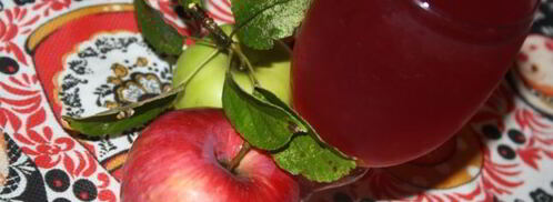 яблочный компот с виноградными листочками. Шаг 6