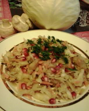 Квашеная капуста с грибами