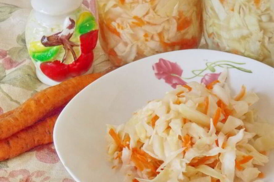 Рецепт квашеная капуста с морковью и сахаром