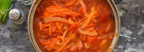 лечо с морковью. Шаг 7