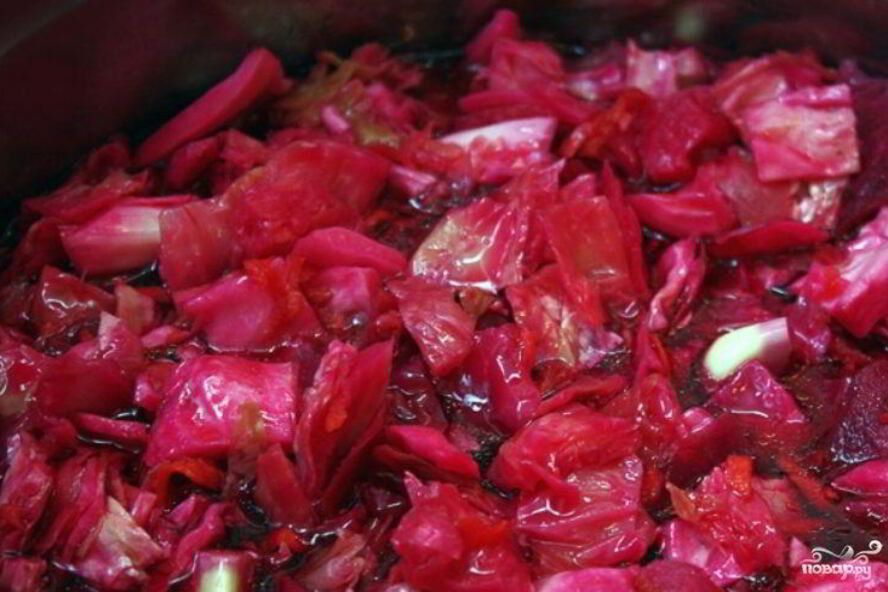 Рецепт капуста, маринованная по-корейски со свеклой