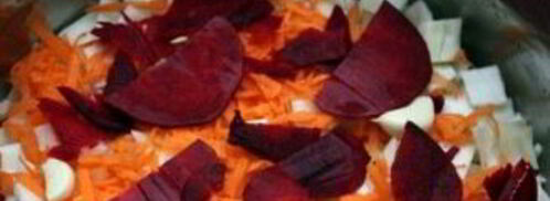 маринованная капуста кусочками со свеклой. Шаг 4