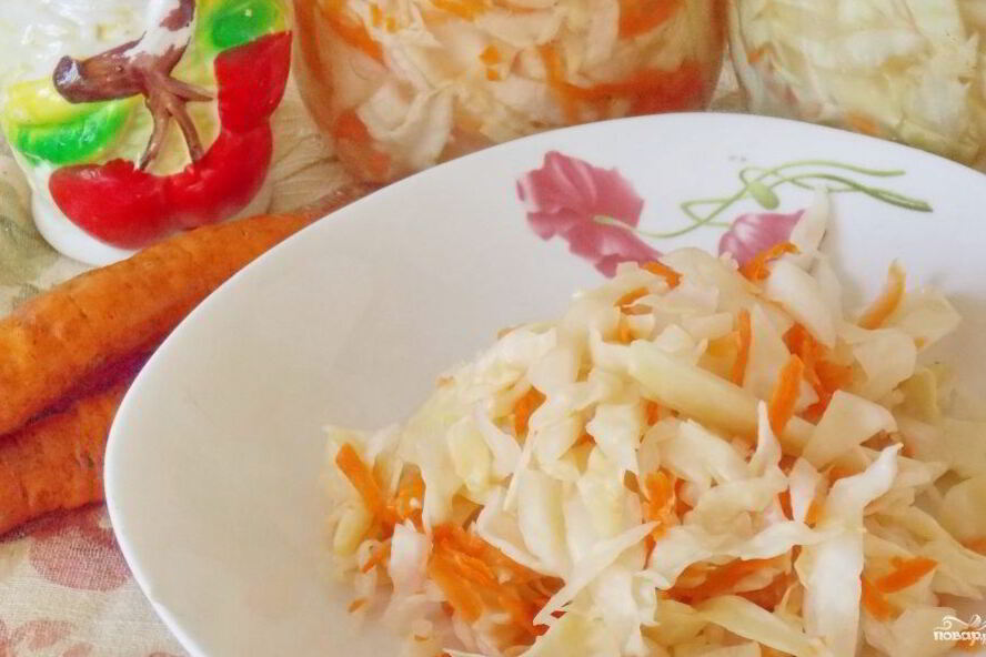 Рецепт маринованная капуста с луком и морковью