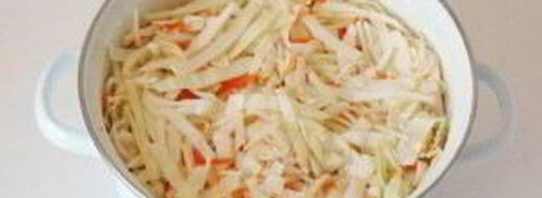 маринованная капуста с луком и морковью. Шаг 2