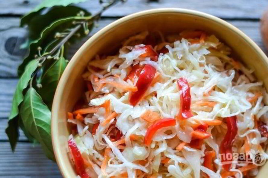 Рецепт маринованная капуста с луком