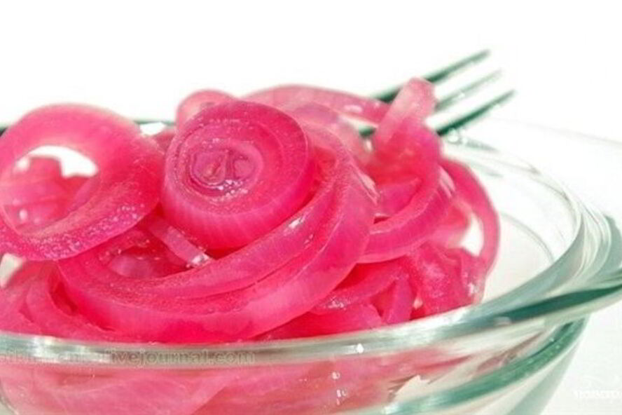 Рецепт маринованный лук