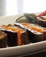 Маринованные баклажаны с морковкой