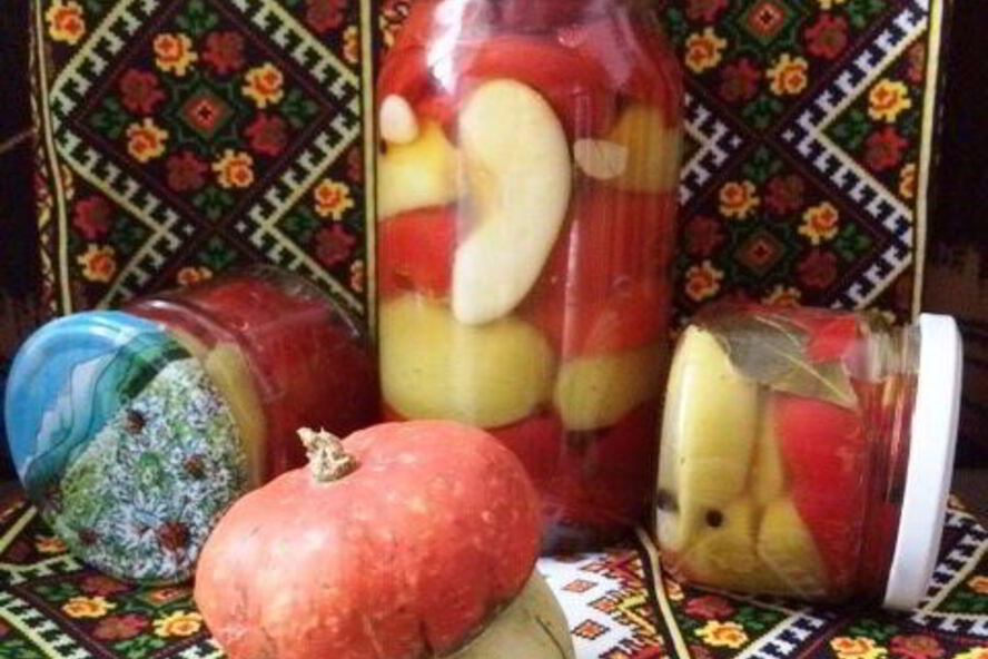 Рецепт маринованные гогошары с медом и яблоком