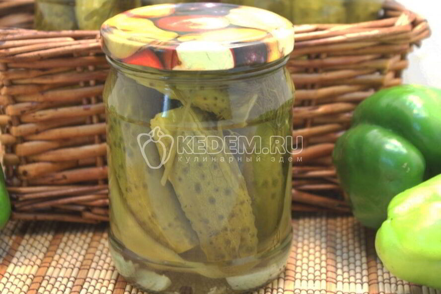 Рецепт маринованные огурцы с болгарским перцем