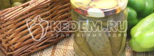 маринованные огурцы с болгарским перцем. Шаг 4