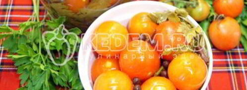 маринованные помидоры черри с петрушкой. Шаг 9