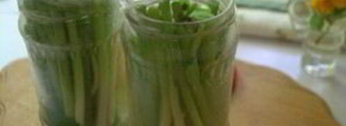 молодой чеснок маринованный. Шаг 9