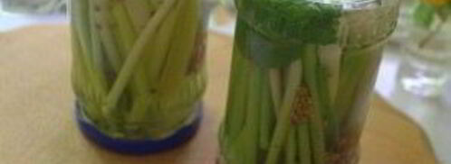 молодой чеснок маринованный. Шаг 10