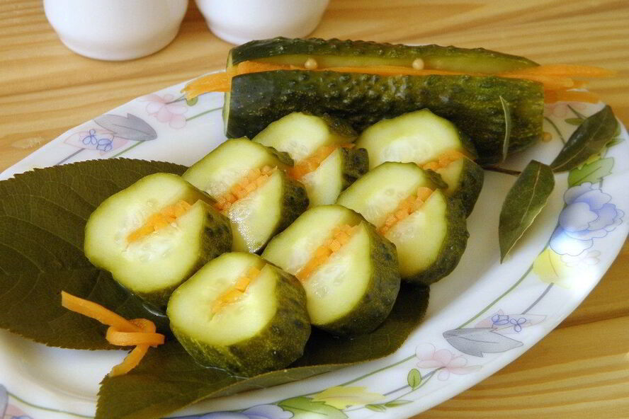 Рецепт огурцы маринованные с морковью