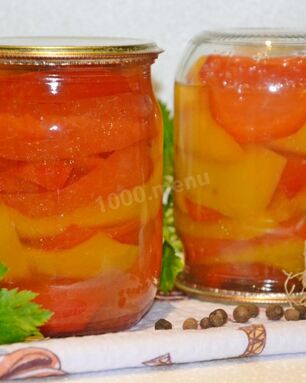 Перец болгарский на зиму дольками маринованный