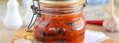 острые баклажаны на зиму без стерилизации. Шаг 17