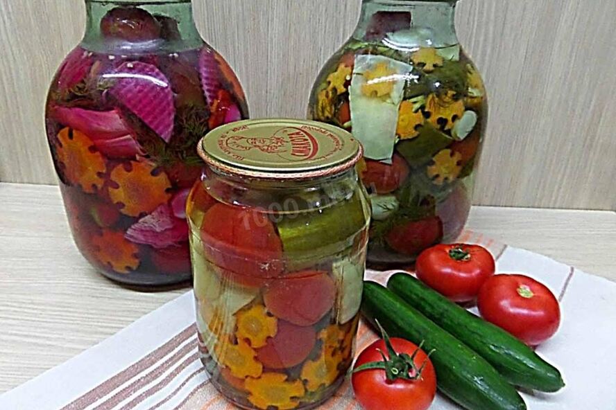 Рецепт овощное ассорти на зиму