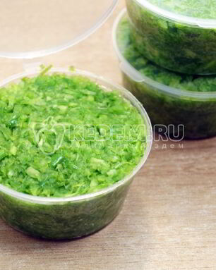 Паста из чесночных стрелок на зиму Заморозка