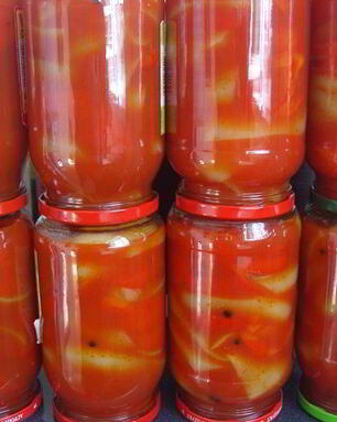 Перец в заливке на зиму