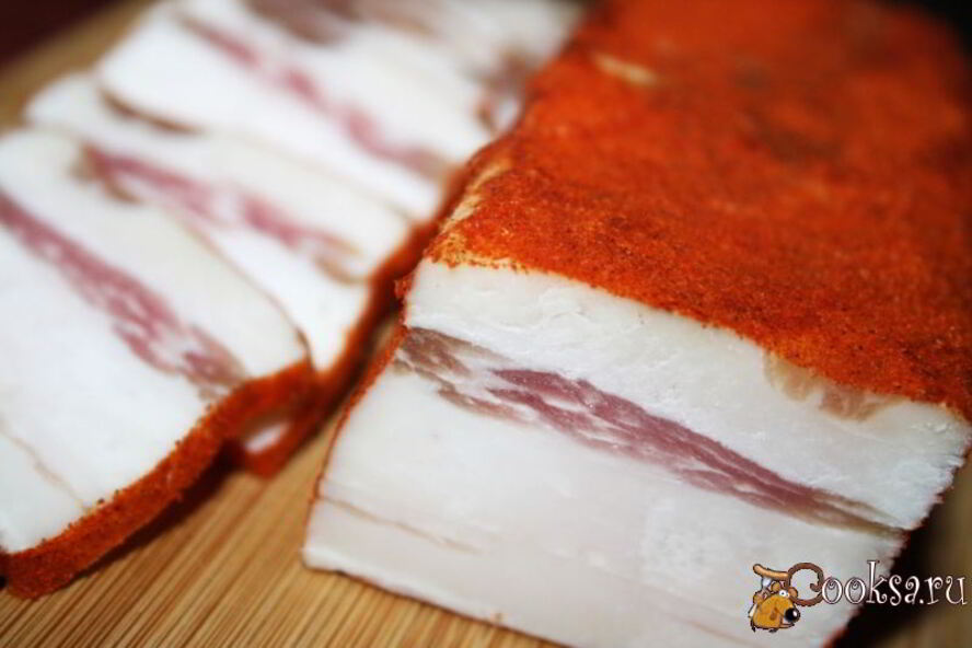 Рецепт домашнее острое сало