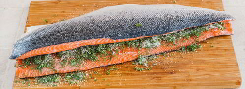 малосольный лосось. Шаг 3