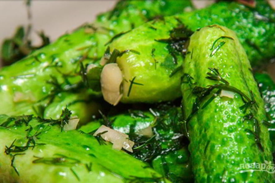 Рецепт малосольные огурчики в пакете