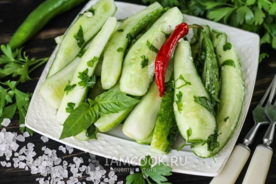 Рецепт малосольные огурцы в пакете за 2 часа