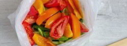 малосольные овощи в пакете. Шаг 5