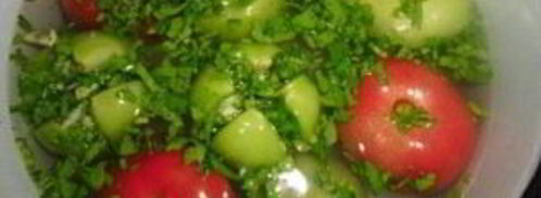 малосольные помидоры по-армянски с чесноком. Шаг 4