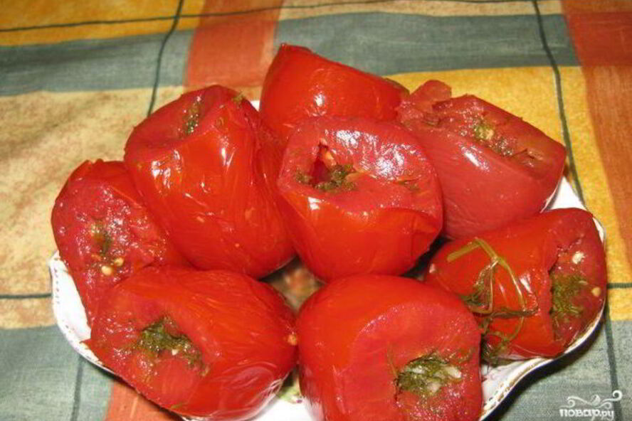 Рецепт малосольные помидоры