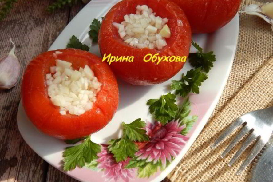 Рецепт помидоры малосольные с чесноком