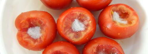 помидоры малосольные с чесноком. Шаг 2